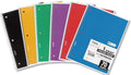 Mead Spiral Notebook, 1 Subject, College Ruled Paper, 7-1/2" x 10-1/2", 70 Sheets per Notebook, Colors Will Vary, 6 Pack (73065)