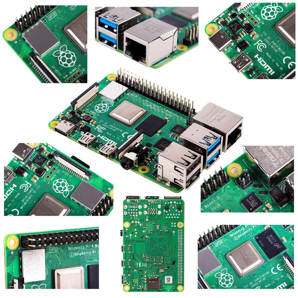 Vilros Raspberry Pi 4 Complete Starter Kit- Includes Raspberry Pi 4 Board, Fan Cooled Case, 64GB Preloaded Micro SD Card and More (4GB, Clear Transparent Case)